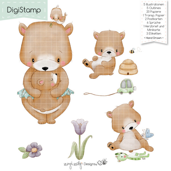 Digistamps Bärchen Mama [Digital]