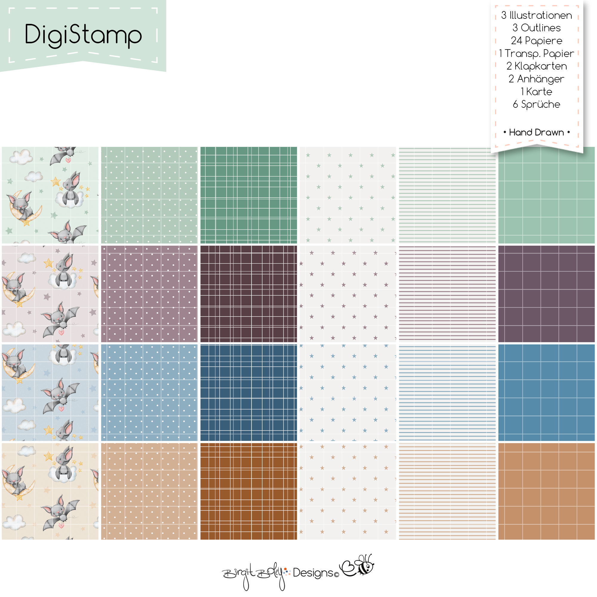 Digistamps Flying Bats [Digital] – Bild 3