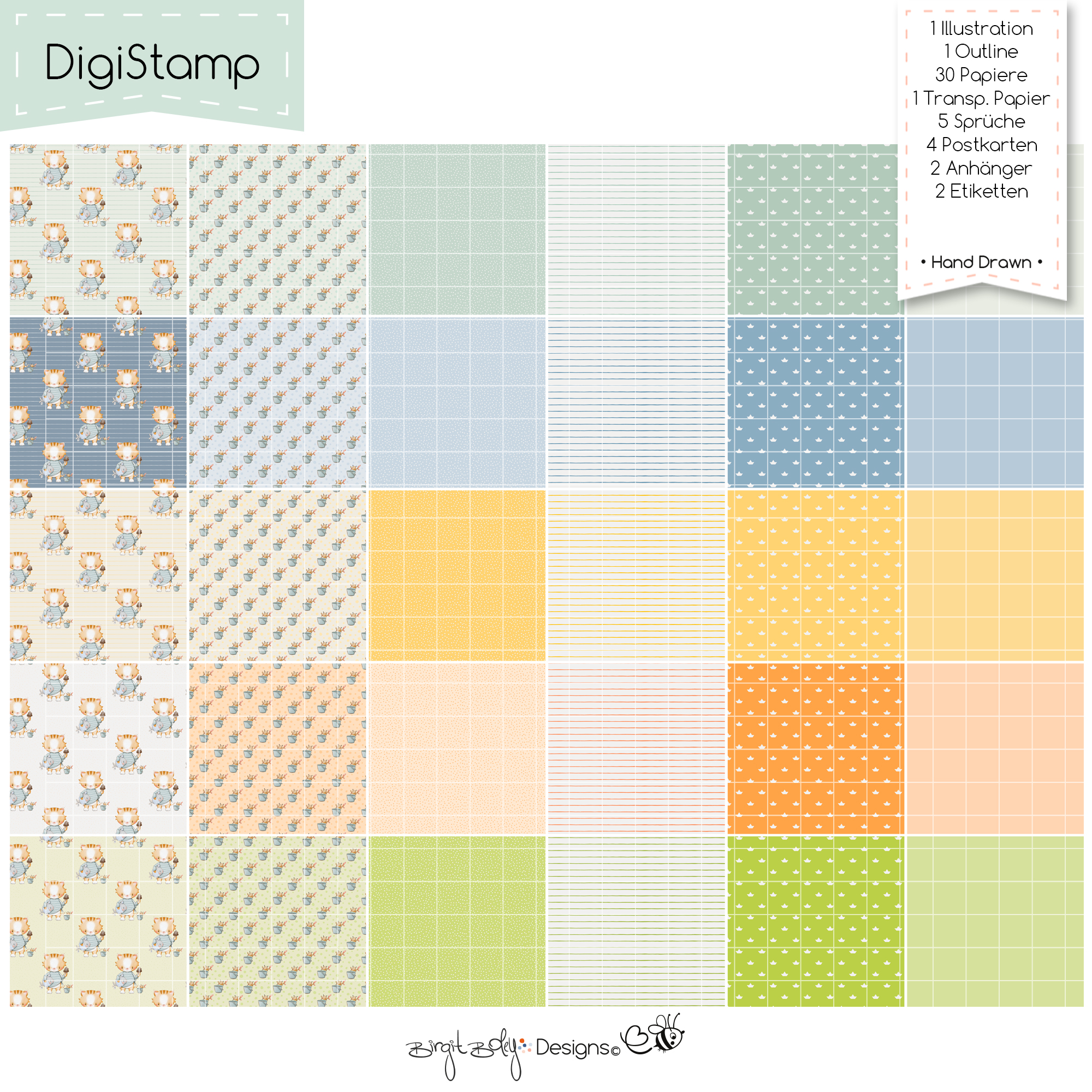 Digistamps Kity In The Summer [Digital] – Bild 2