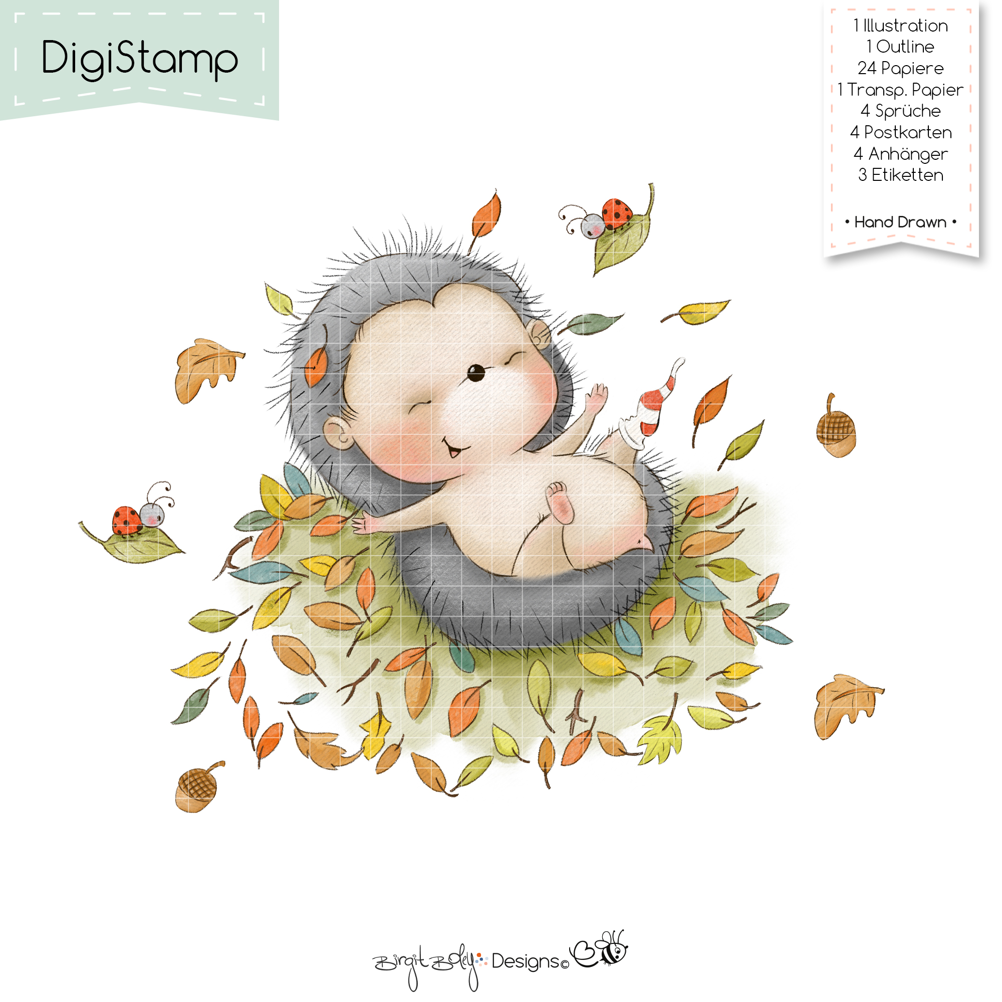 Digistamps Pile Of Leaves [Digital]