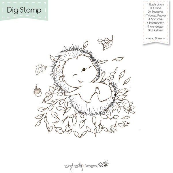Digistamps Pile Of Leaves [Digital] – Bild 2