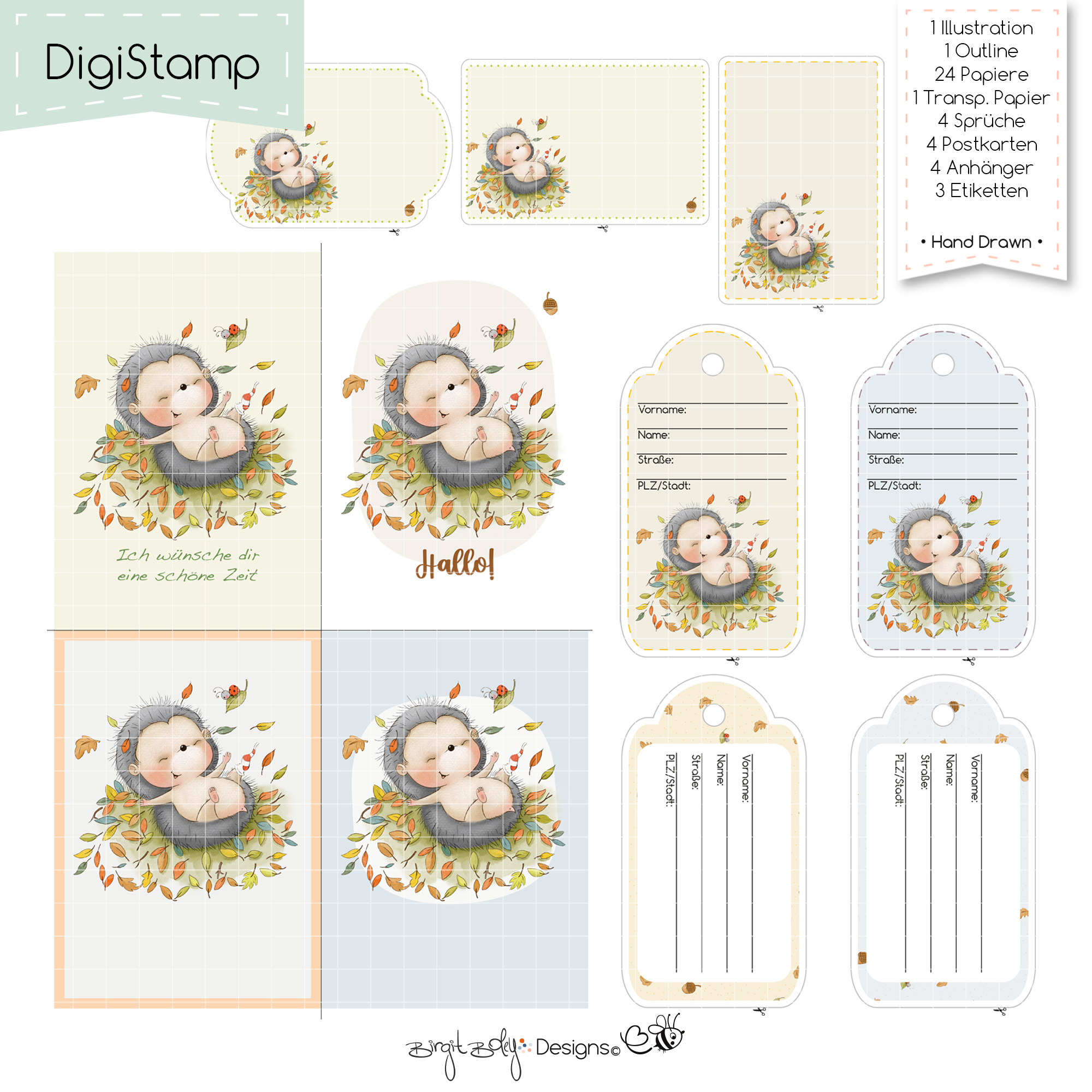 Digistamps Pile Of Leaves [Digital] – Bild 4