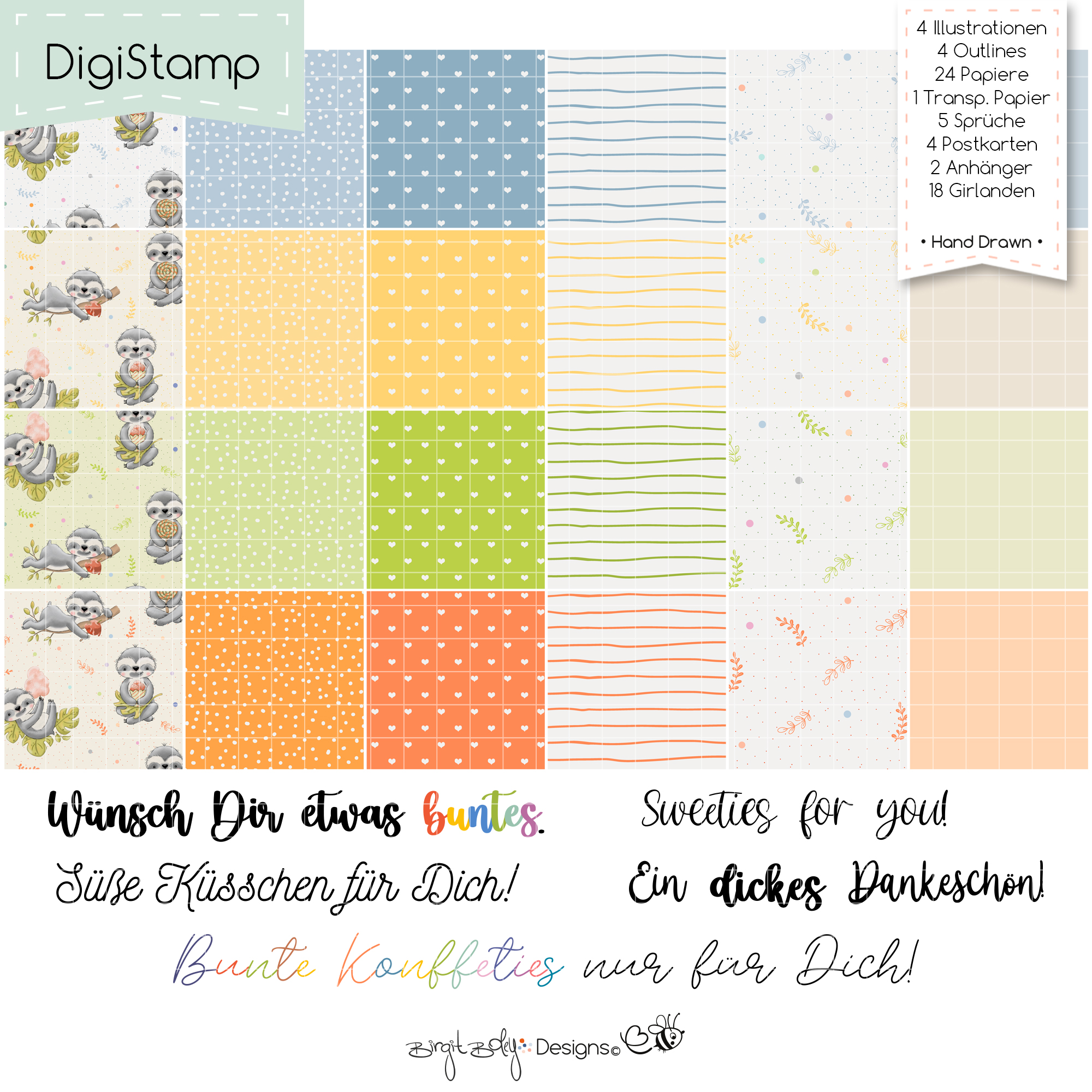 Digistamps Sweet Sloth [Digital] – Bild 3