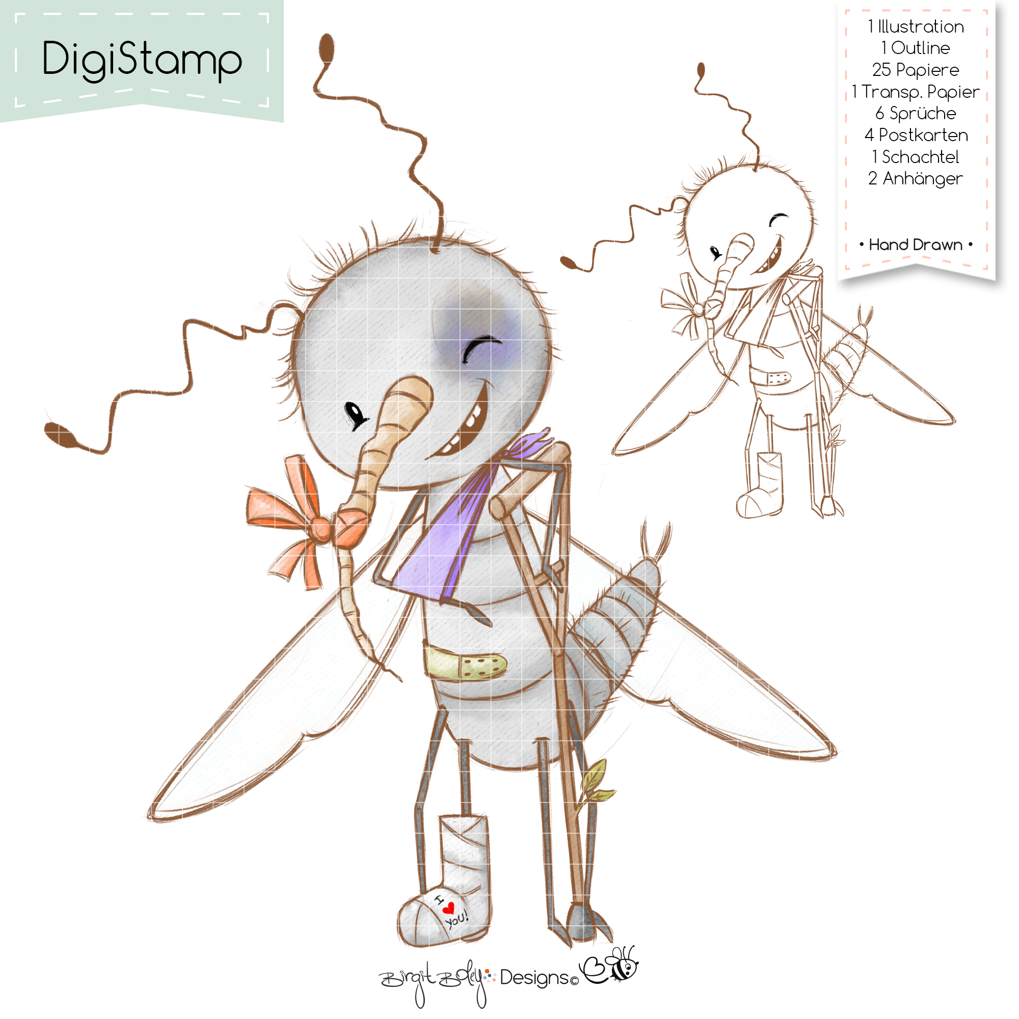 Digistamps Billie The Mosquito [Digital]