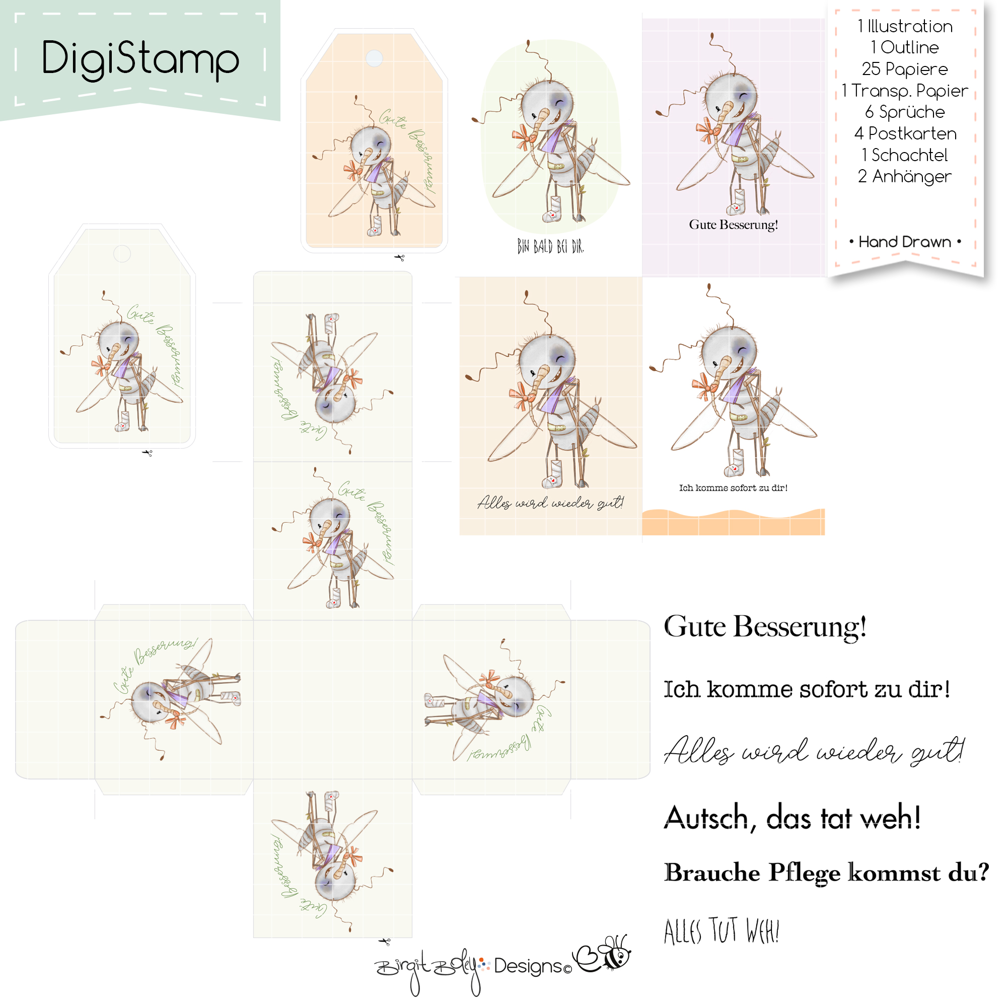 Digistamps Billie The Mosquito [Digital] – Bild 3