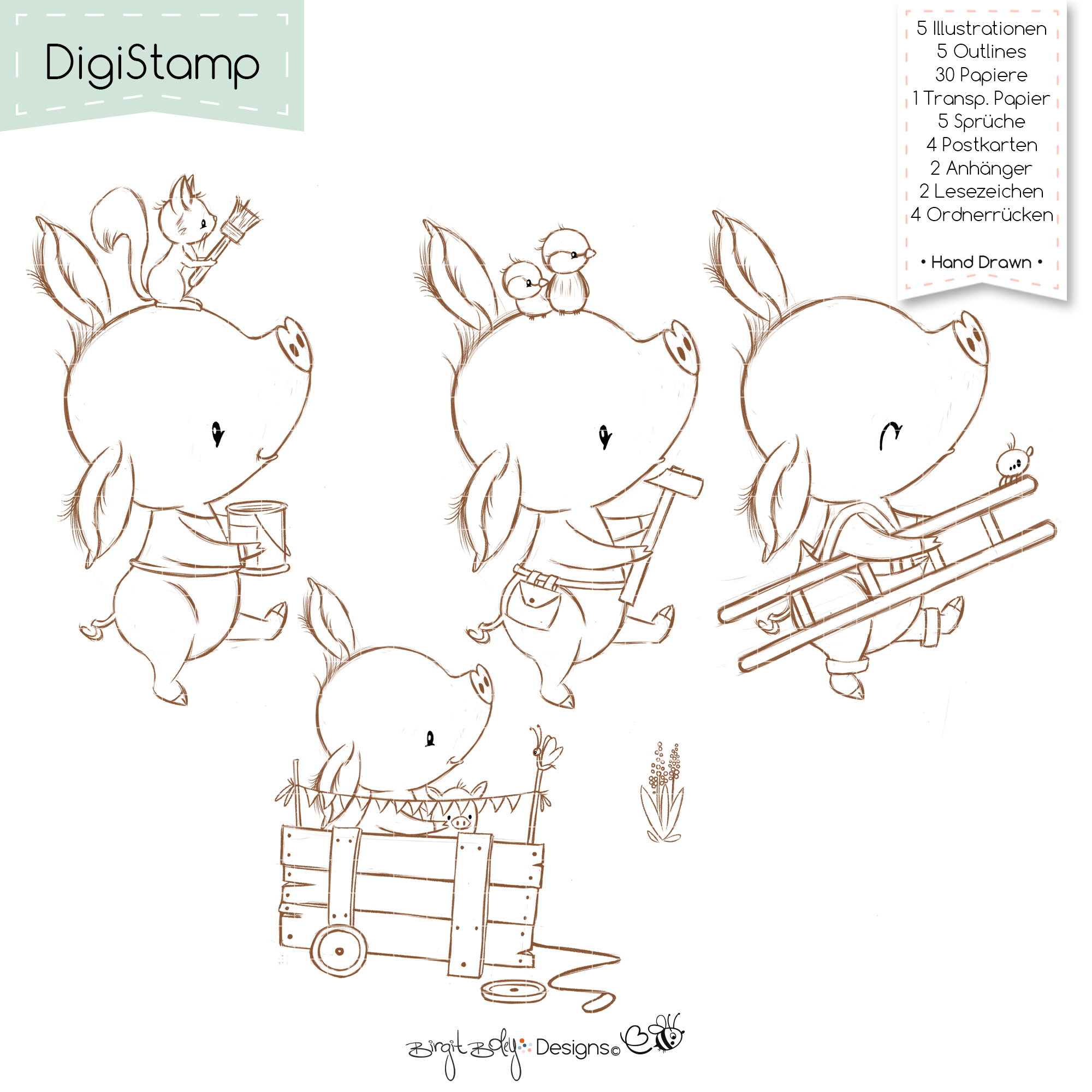Digistamps Little Pigs [Digital] – Bild 2