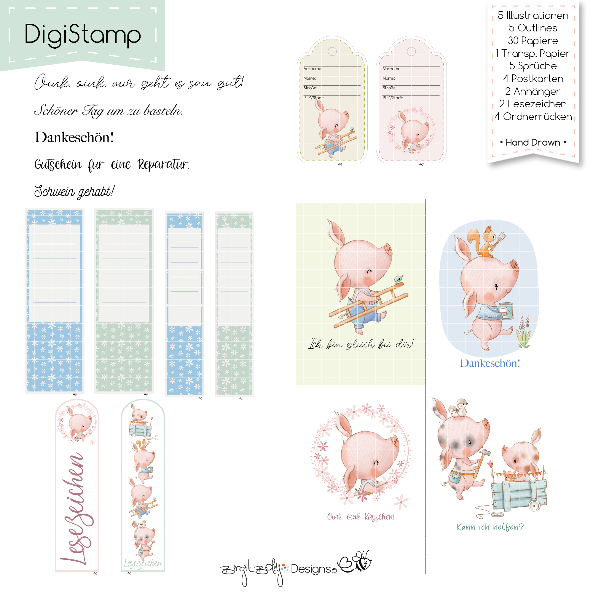 Digistamps Little Pigs [Digital] – Bild 4