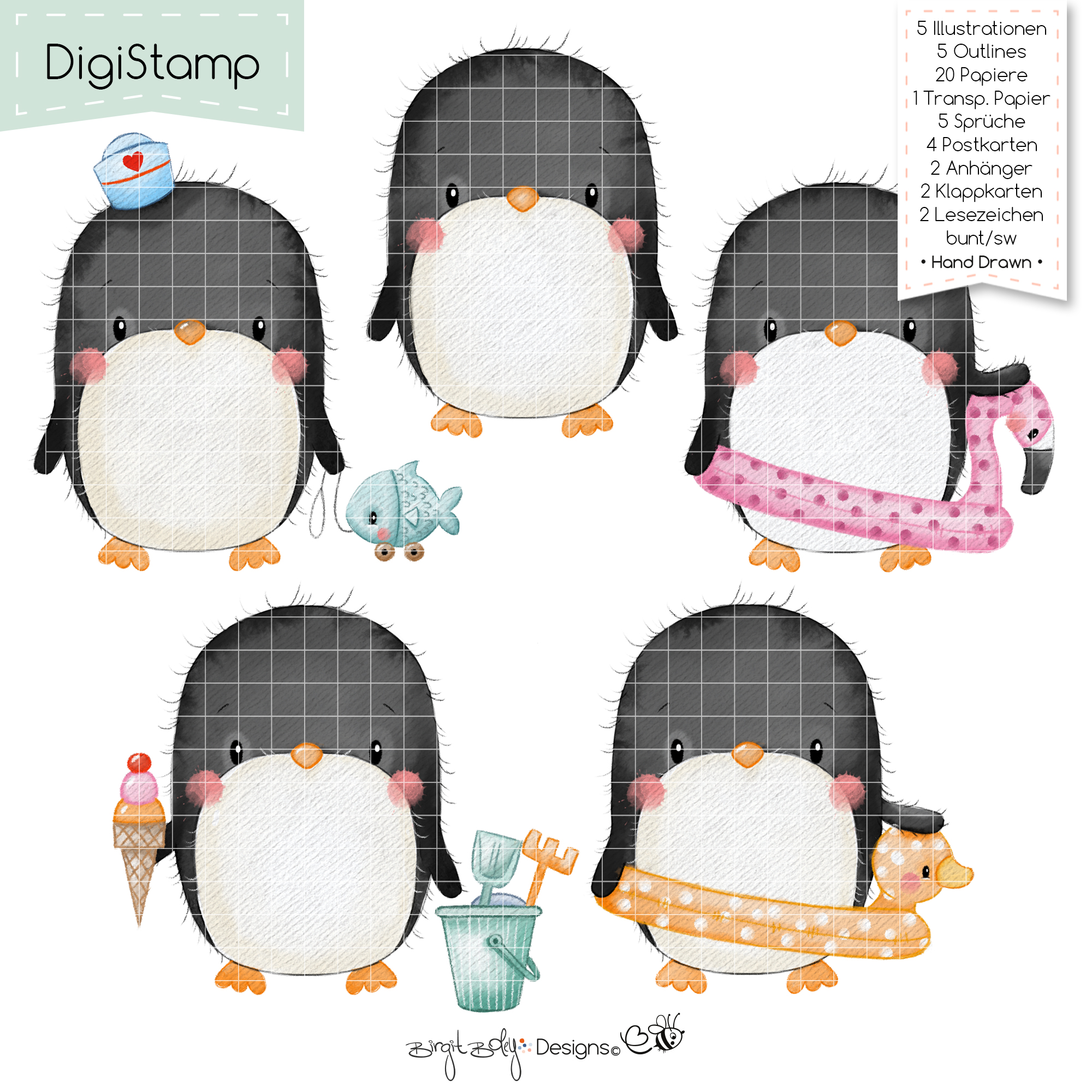 Digistamps Pingy The Penguin [Digital]