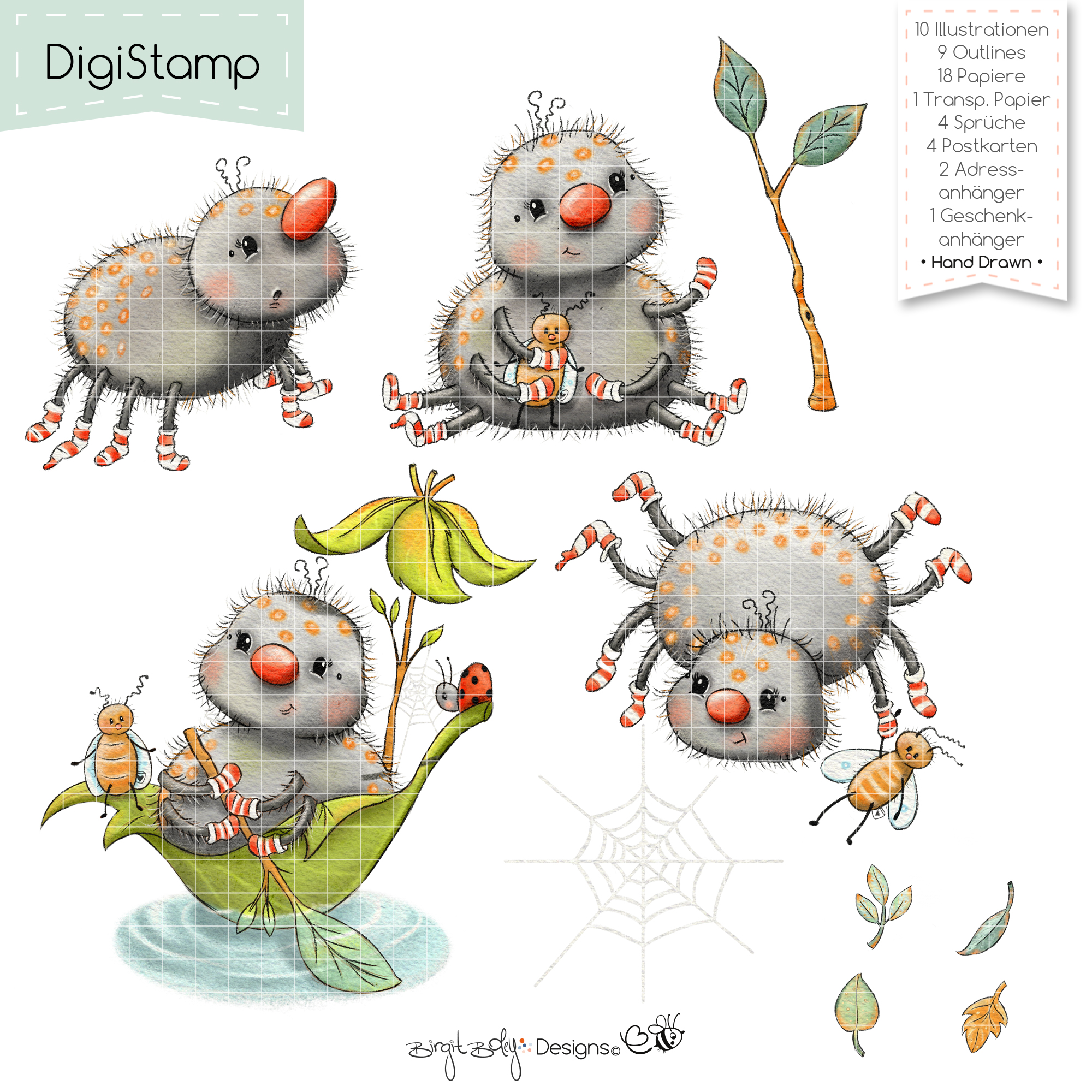 Digistamp Spider Frida [Digital]