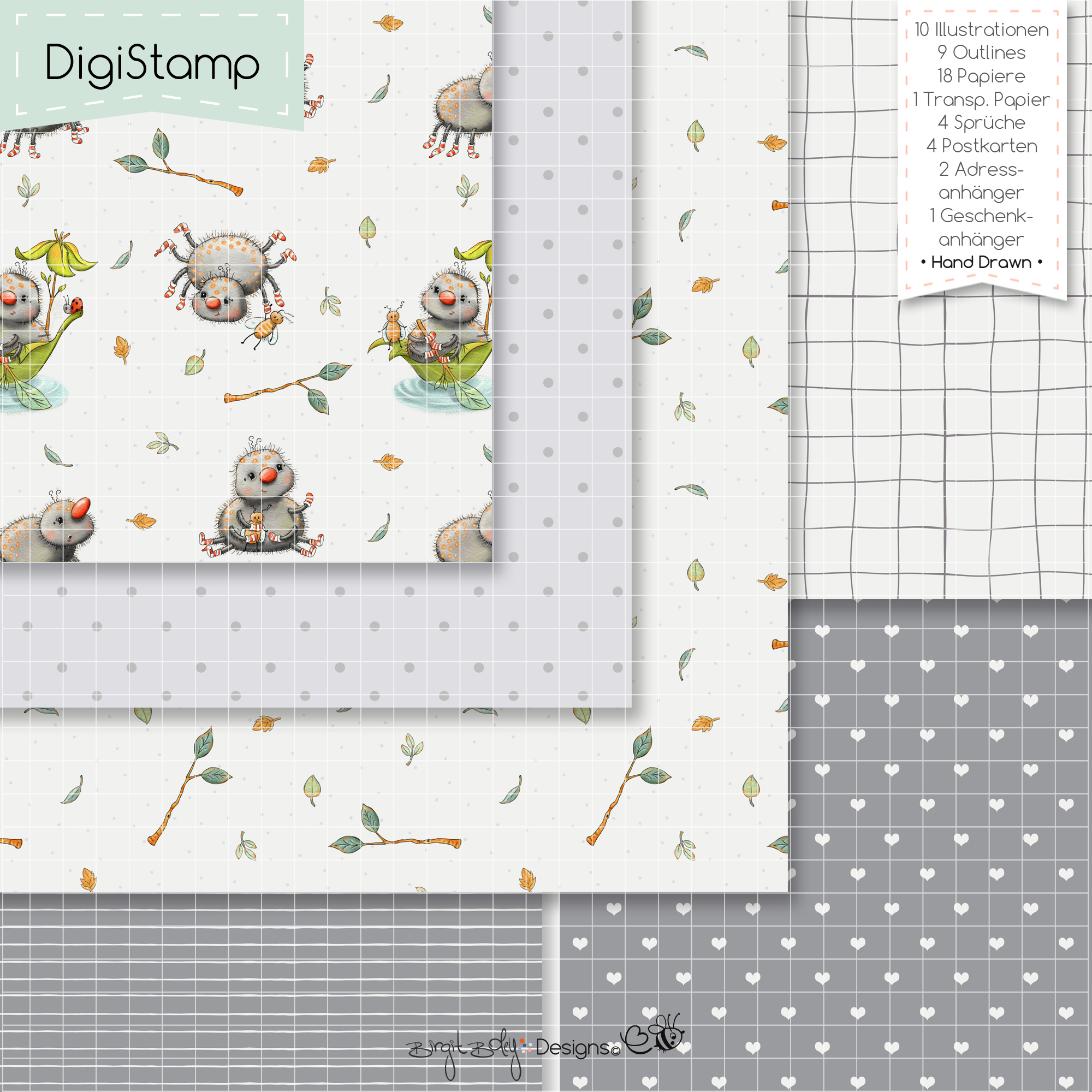 Digistamp Spider Frida [Digital] – Bild 3