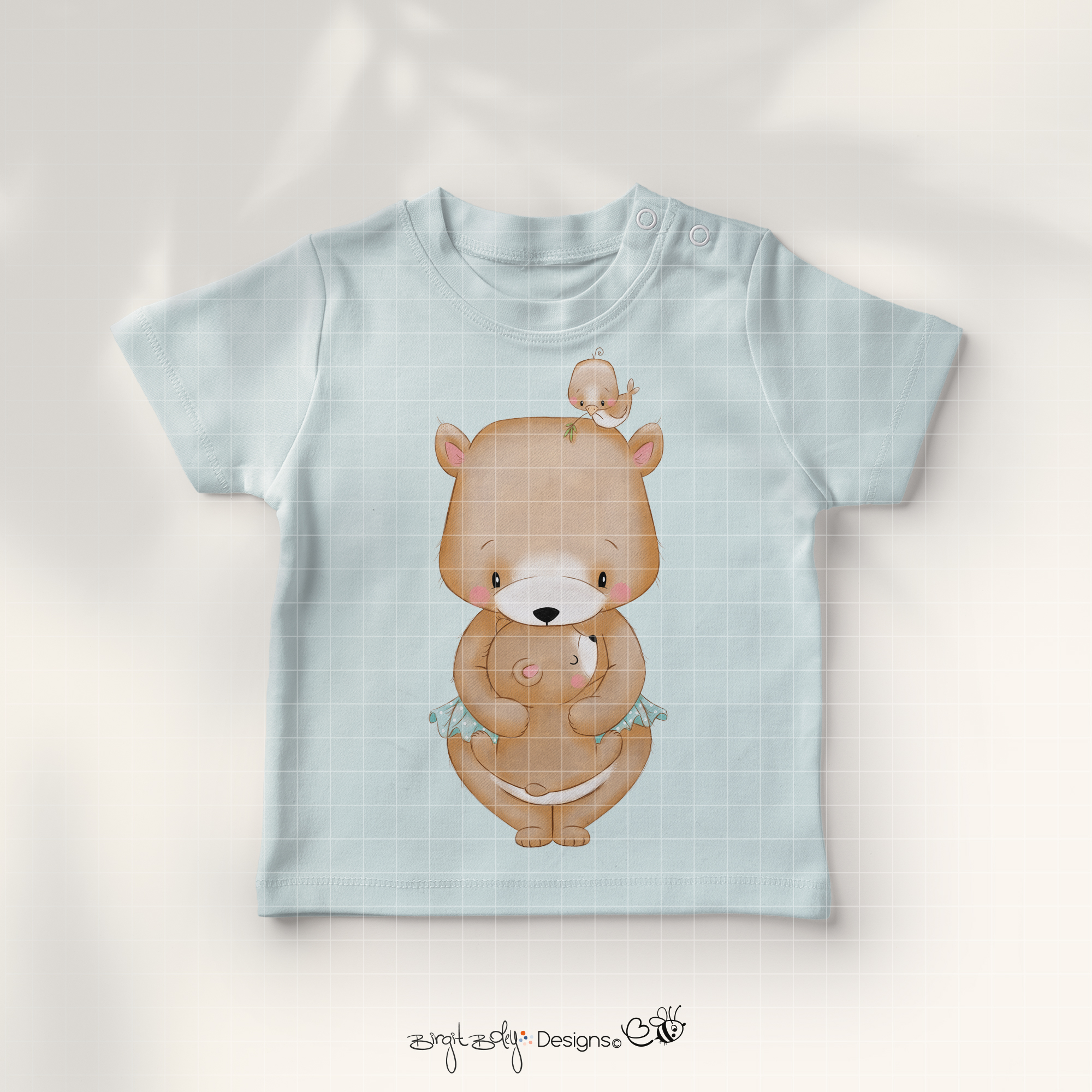 Bügelbildvorlage Bärchen Mama [Digital] – Bild 2