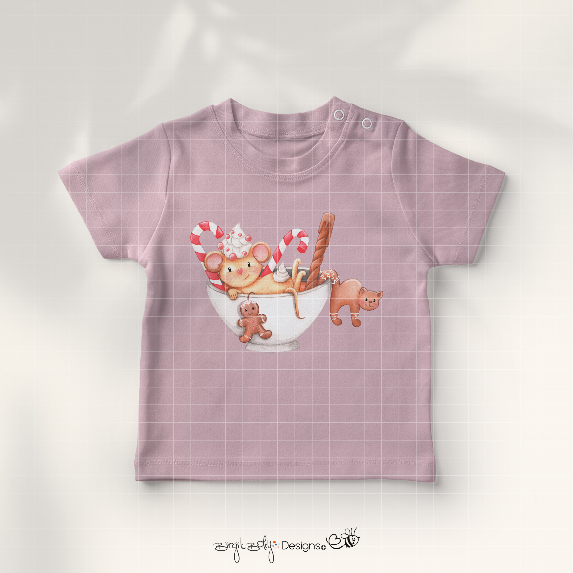 Bügelbildvorlage Christmas Spirit Maus [Digital] – Bild 2