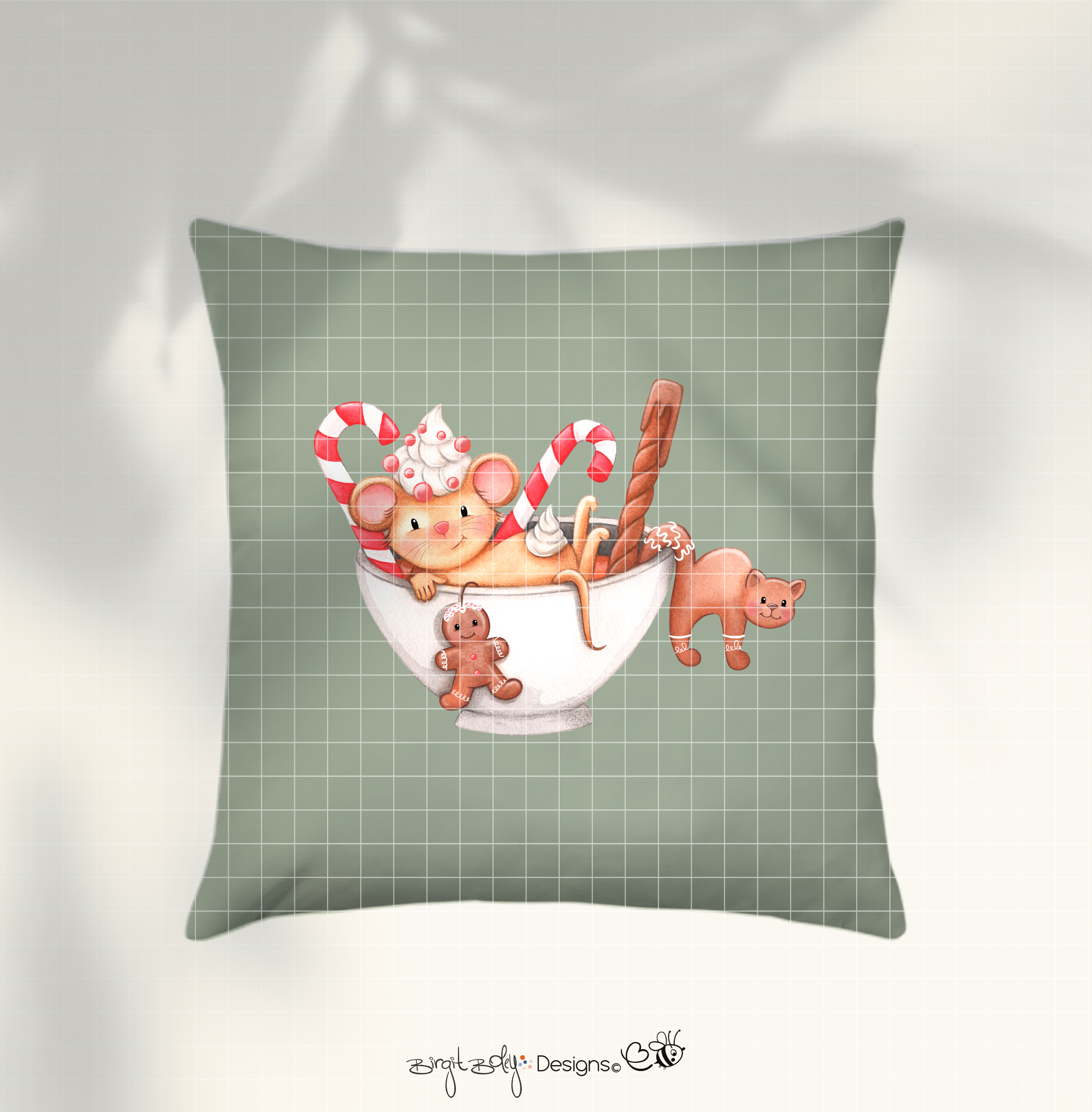 Bügelbildvorlage Christmas Spirit Maus [Digital] – Bild 3