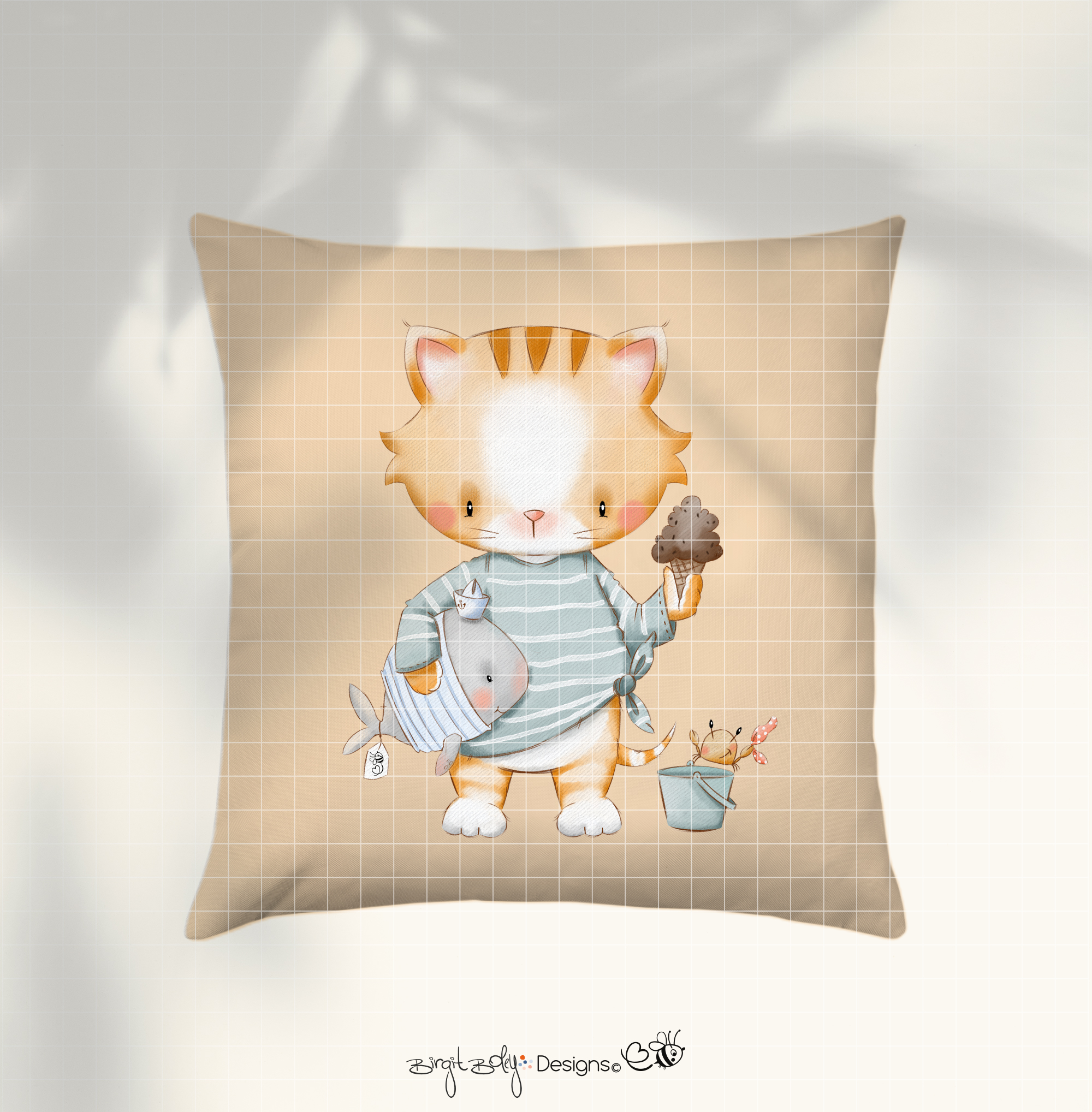 Bügelbildvorlage Kity In The Summer [Digital] – Bild 3