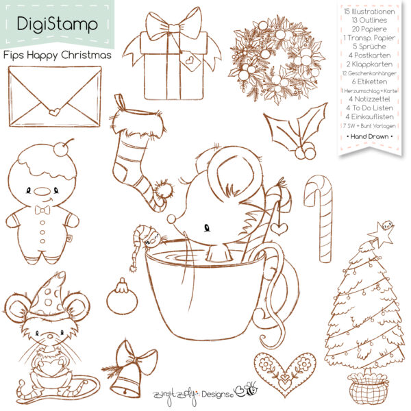 Digistamp Fips Happy Christmas [Digital] – Bild 2