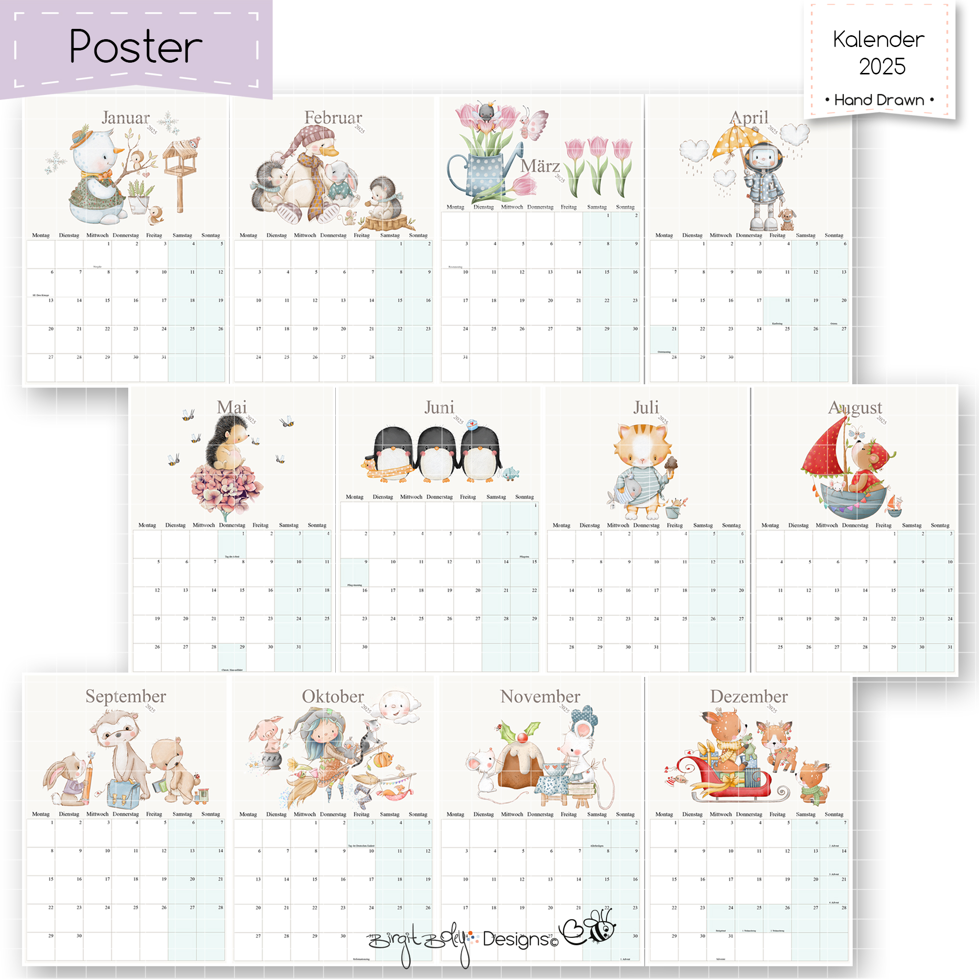 Kalender A3 2025 [Digital] – Bild 3