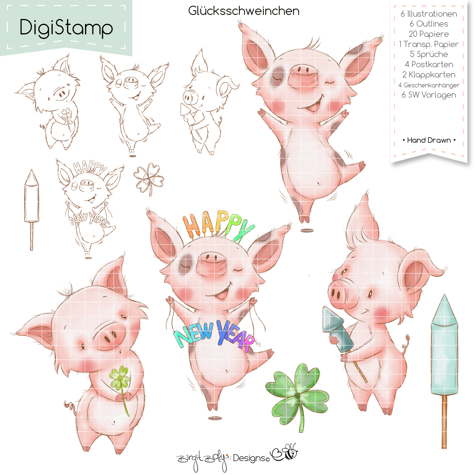Digistamp Glücksschweinchen [Digital]