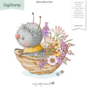 Digistamp Biene Blümchen [Digital]