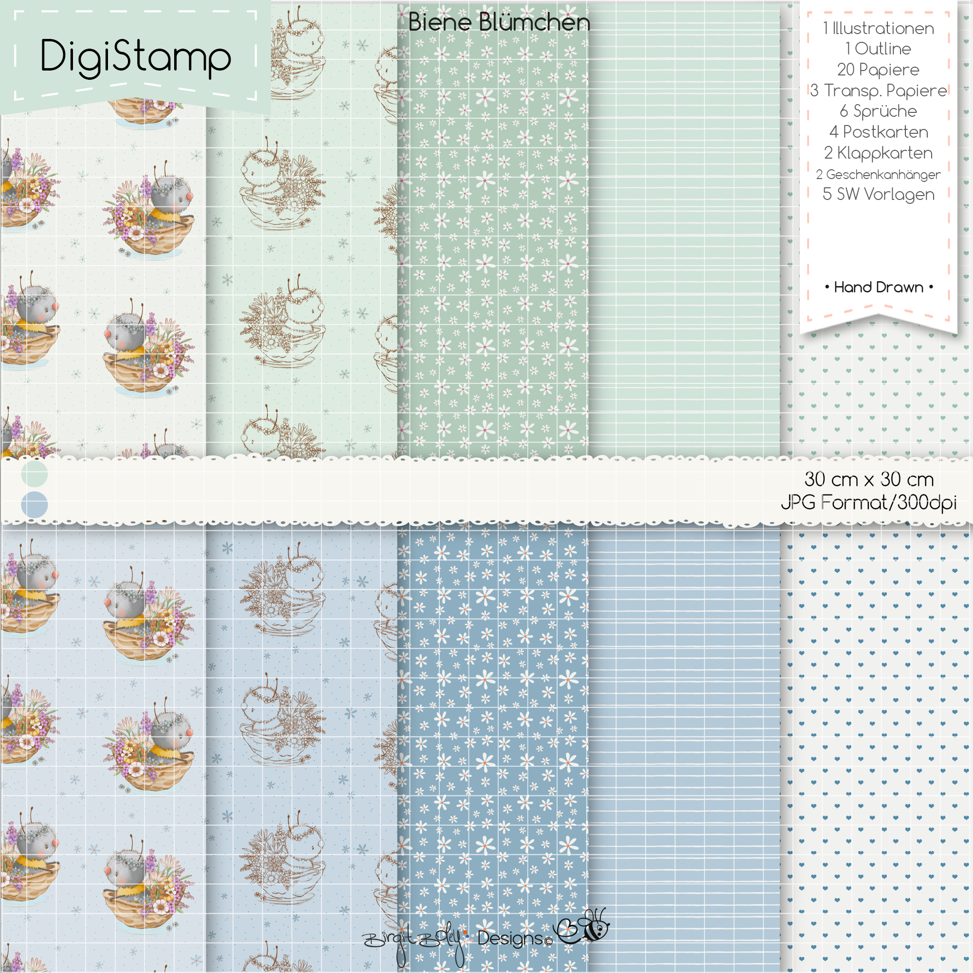 Digistamp Biene Blümchen [Digital] – Bild 2