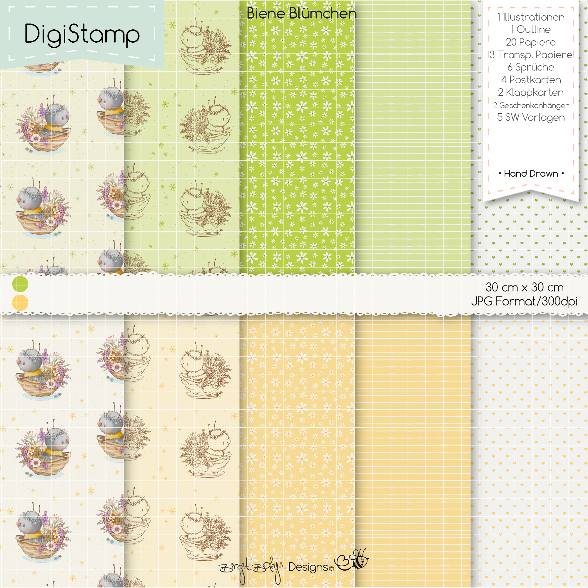 Digistamp Biene Blümchen [Digital] – Bild 3