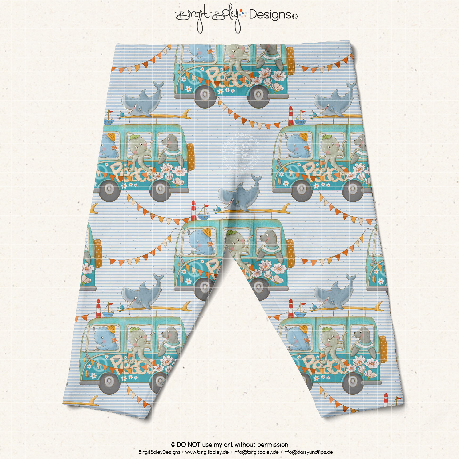 Stoffdesign Beach Trip • Sky • Non Exclusiv [Digital] – Bild 3