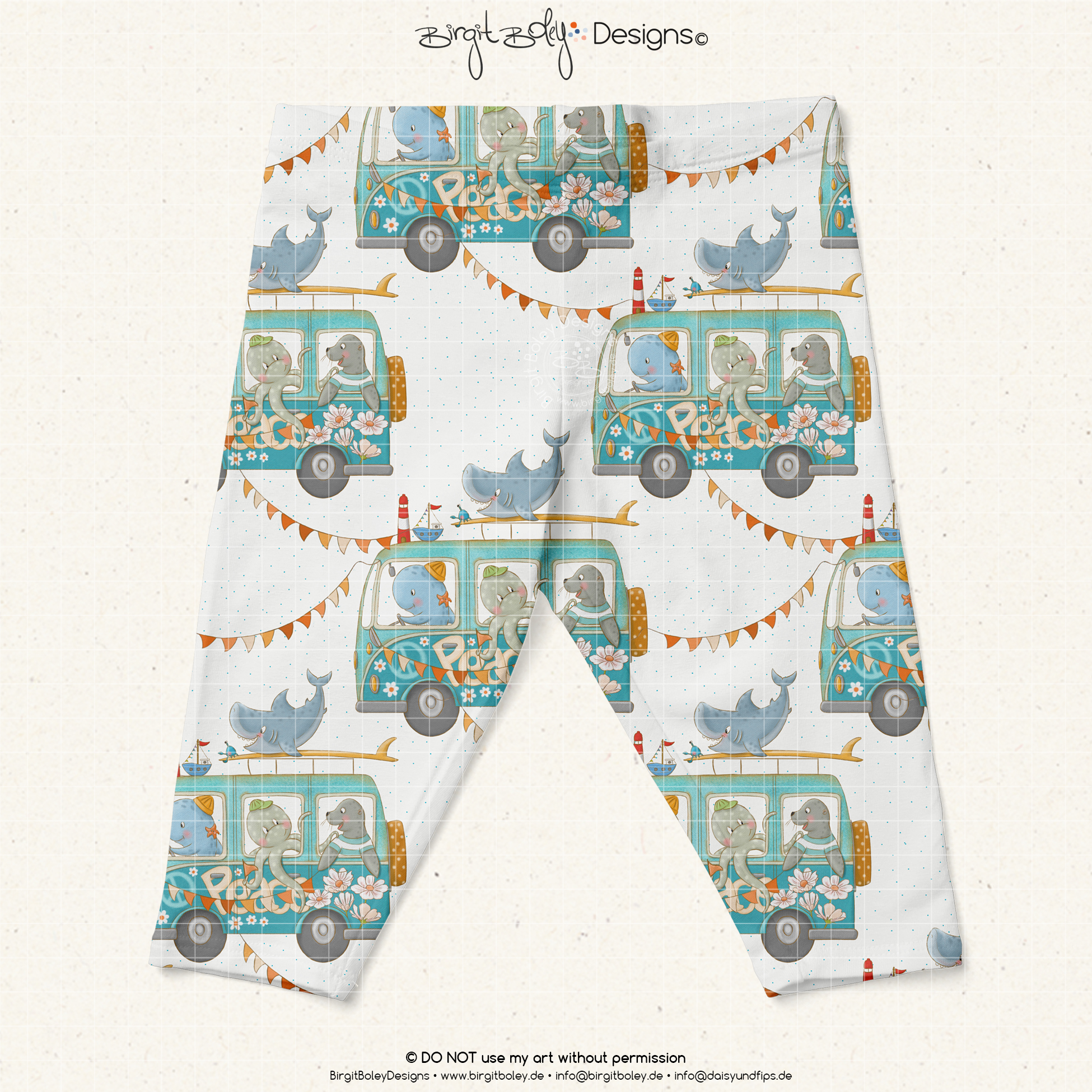 Stoffdesign Beach Trip • White • Non Exclusiv [Digital] – Bild 3