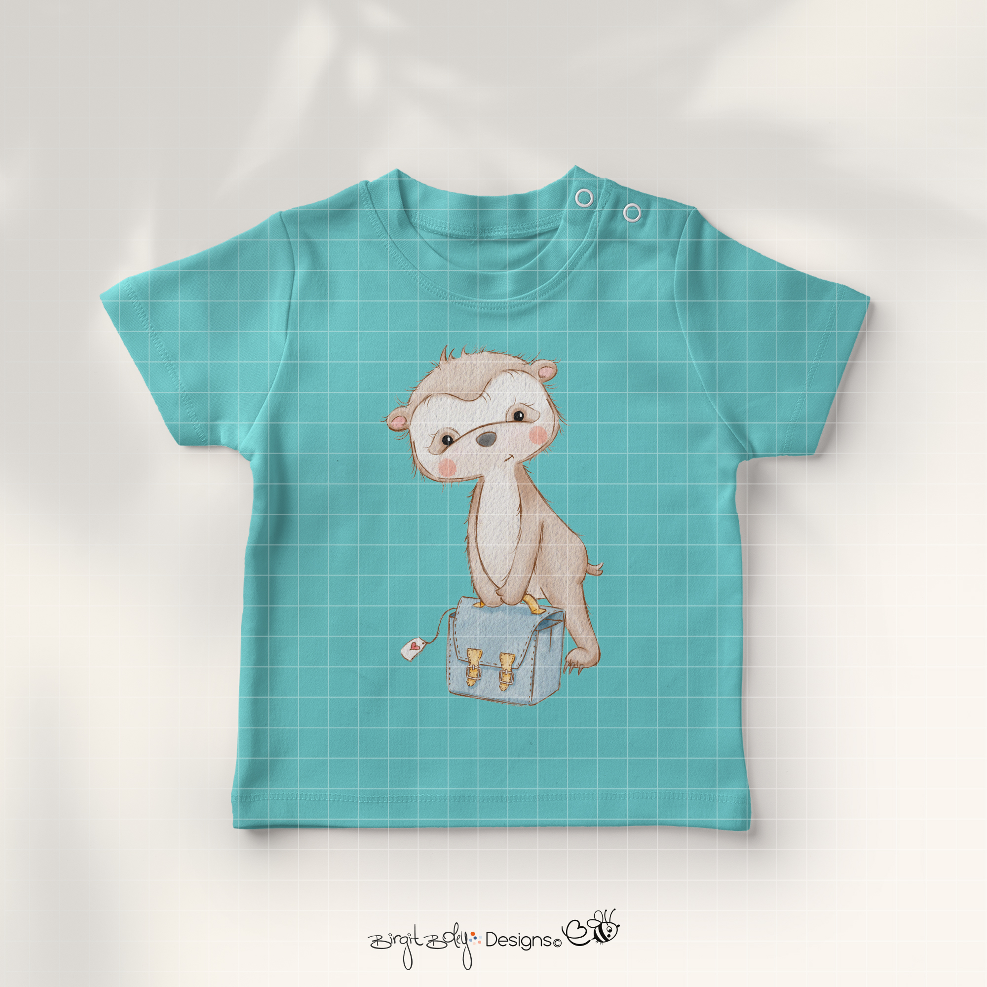 Bügelbildvorlage ABC Faultier [Digital] – Bild 2