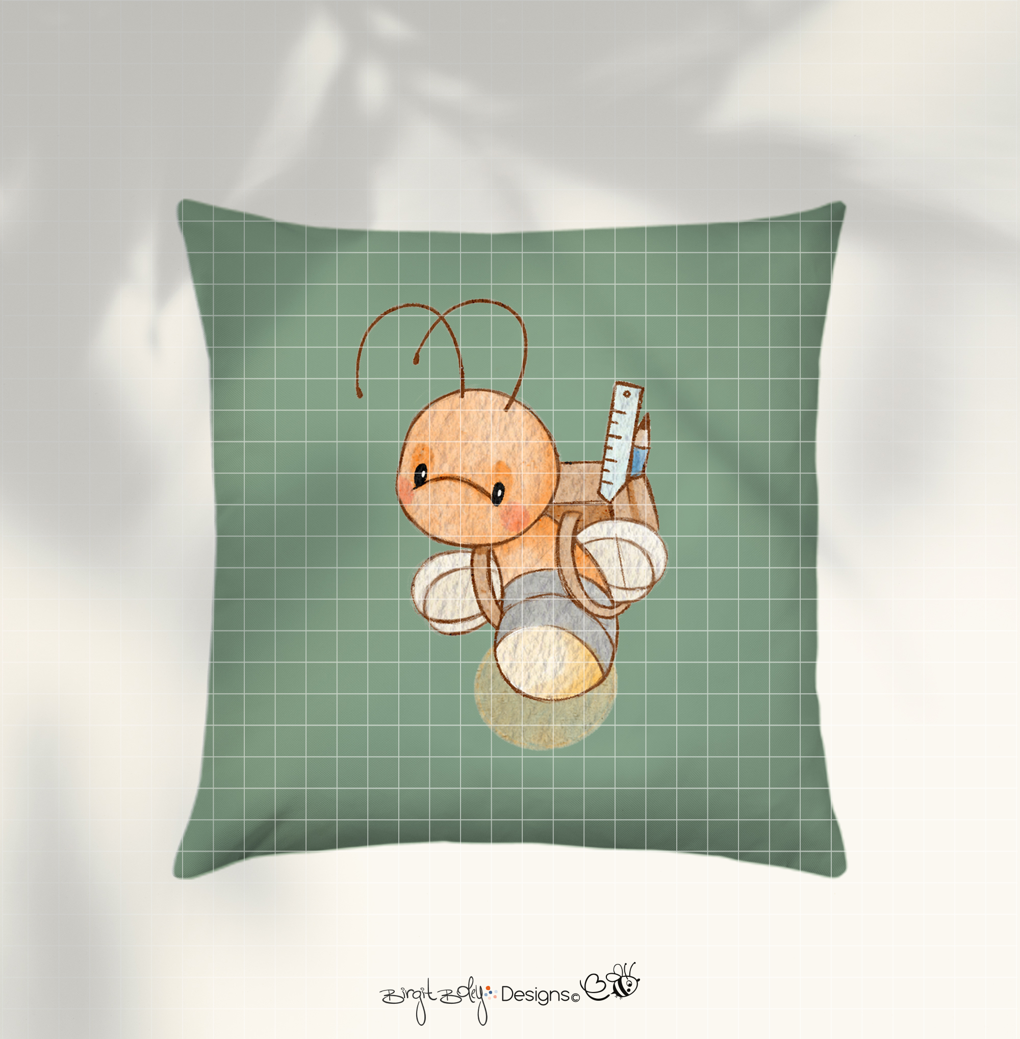 Bügelbildvorlage ABC Glühwürmchen [Digital] – Bild 3