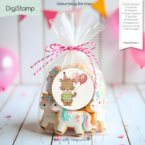 Digistamp Geburtstag Bärchen [Digital] – Bild 6