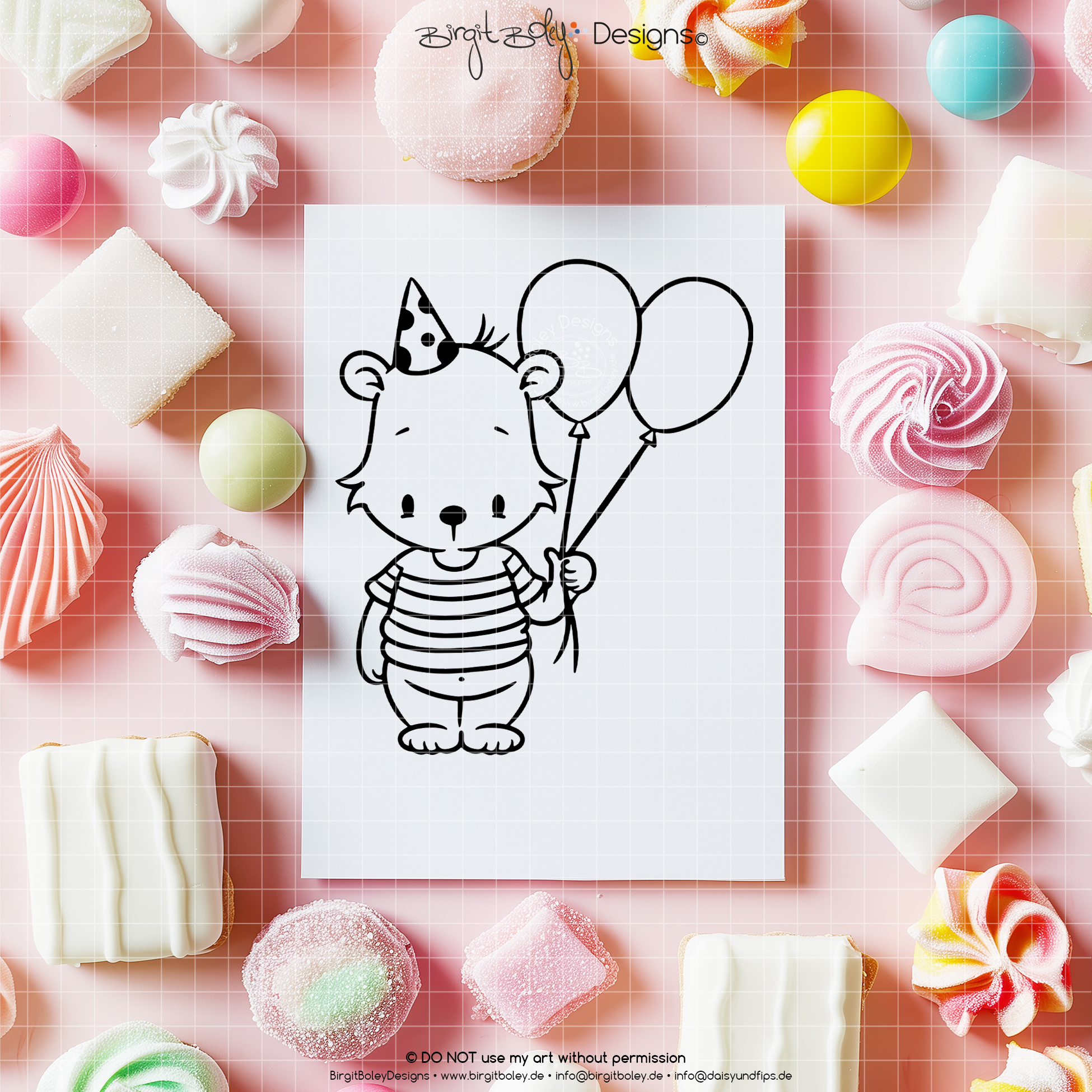 PlottLaser Geburtstagsteller Bärchen [Digital] – Bild 4