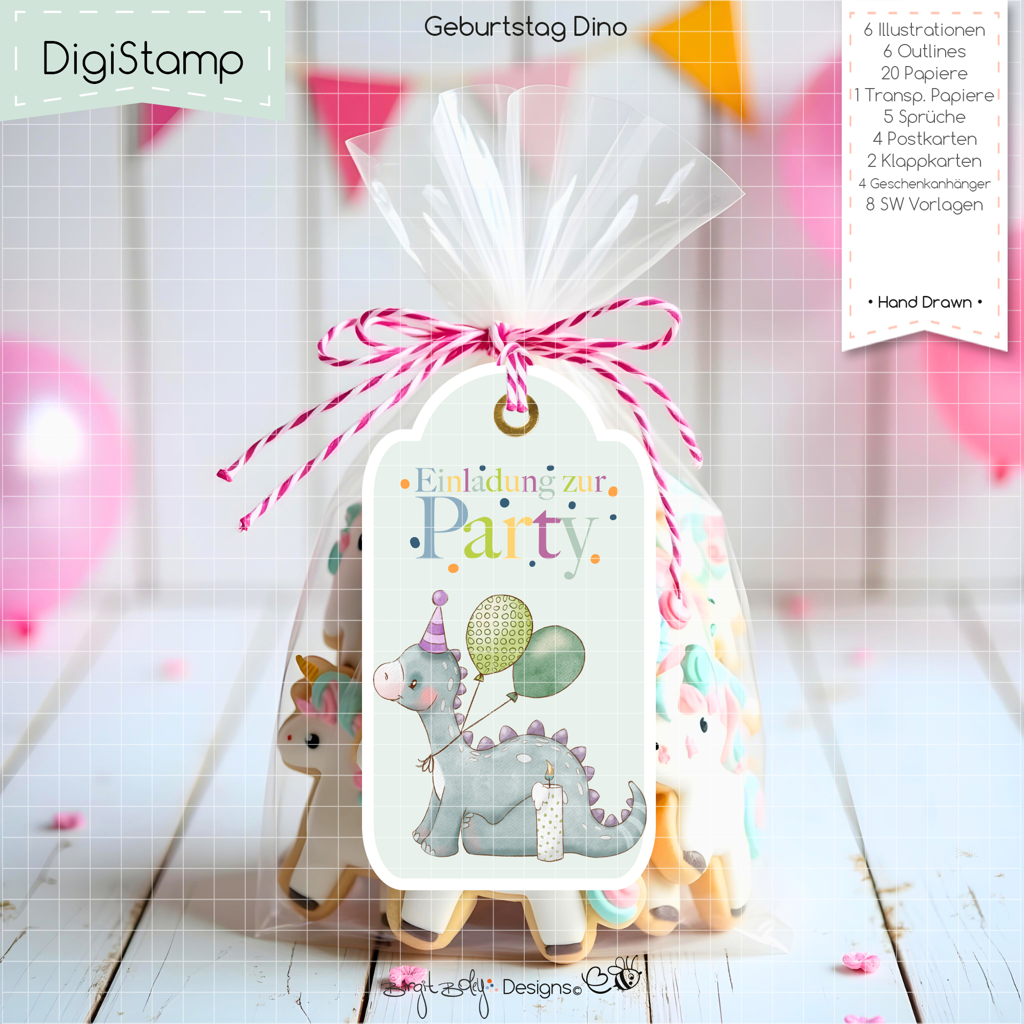 Digistamp Geburtstag Dino [Digital] – Bild 5
