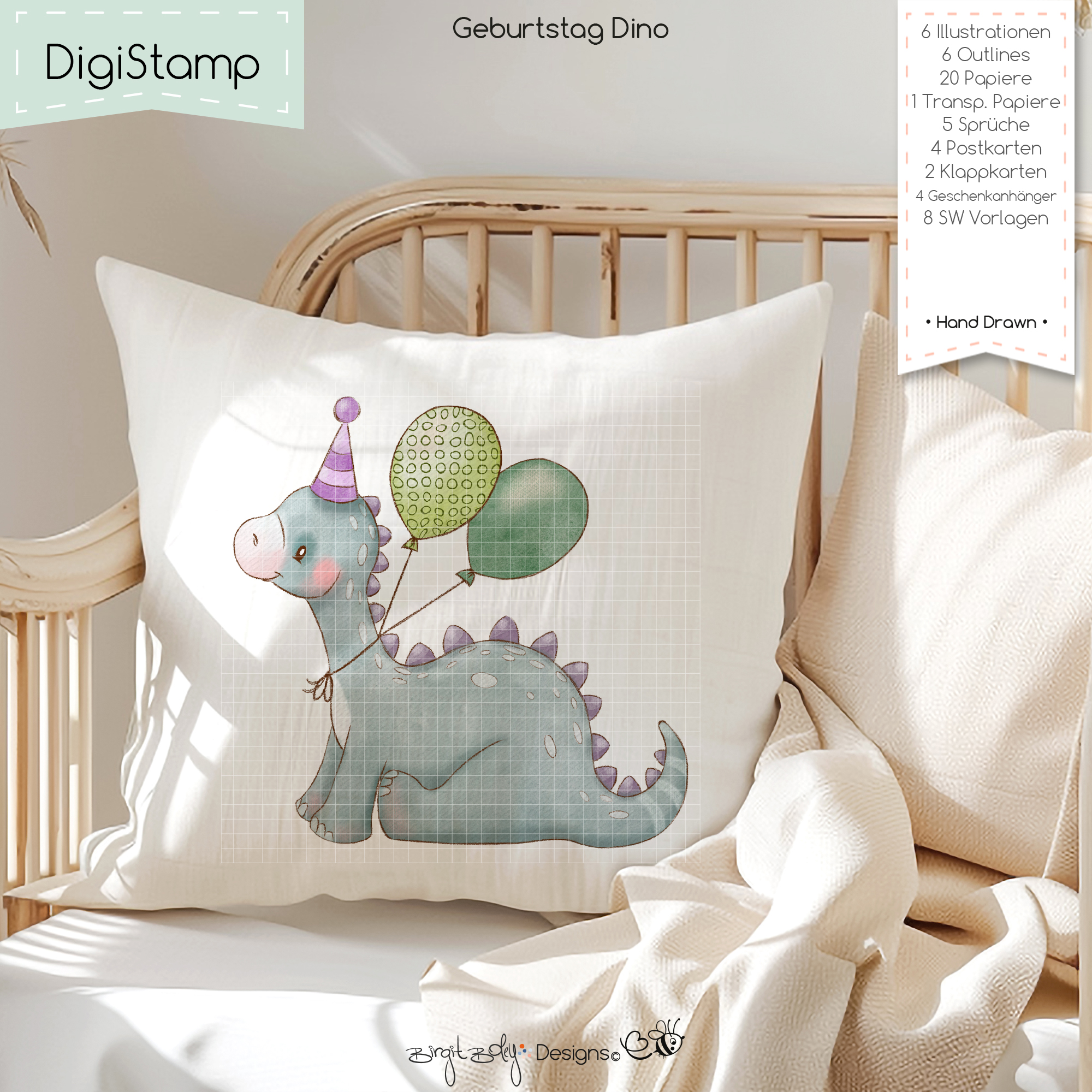 Digistamp Geburtstag Dino [Digital] – Bild 6