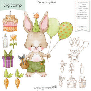 Digistamp Geburtstag Hasi [Digital]