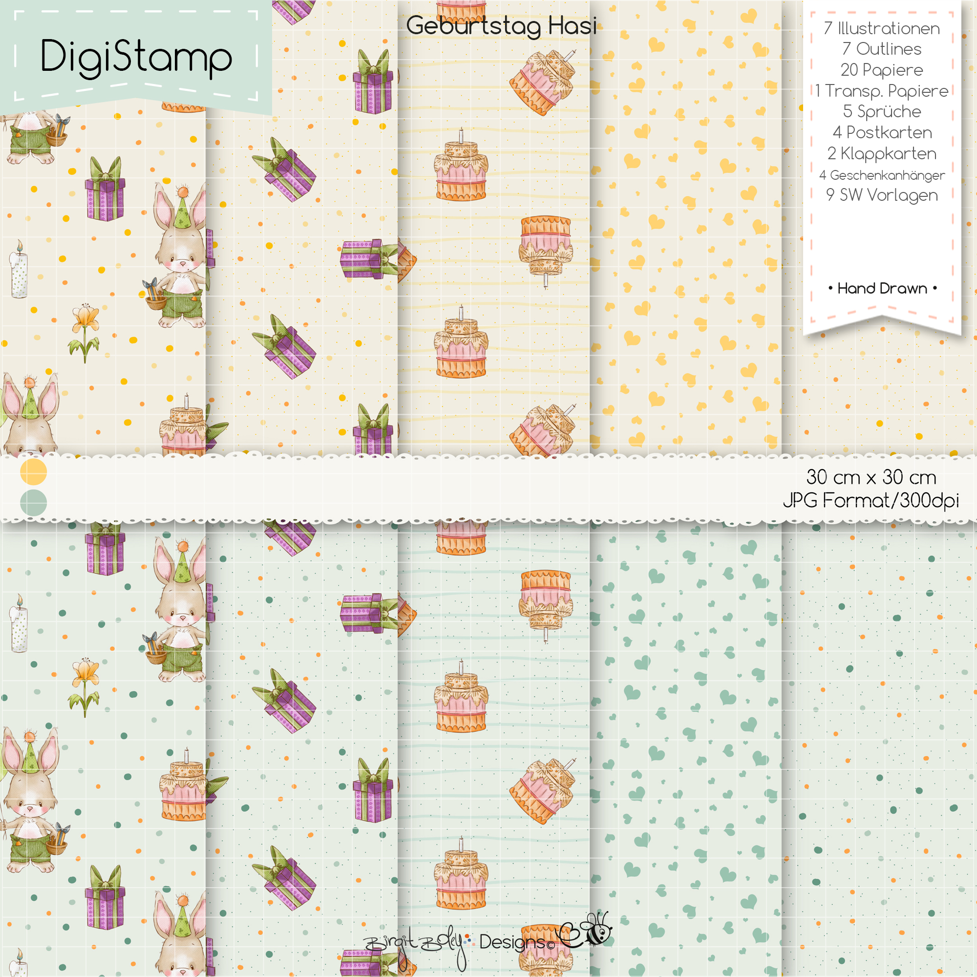 Digistamp Geburtstag Hasi [Digital] – Bild 2