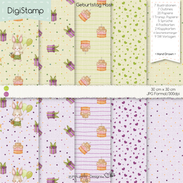 Digistamp Geburtstag Hasi [Digital] – Bild 3