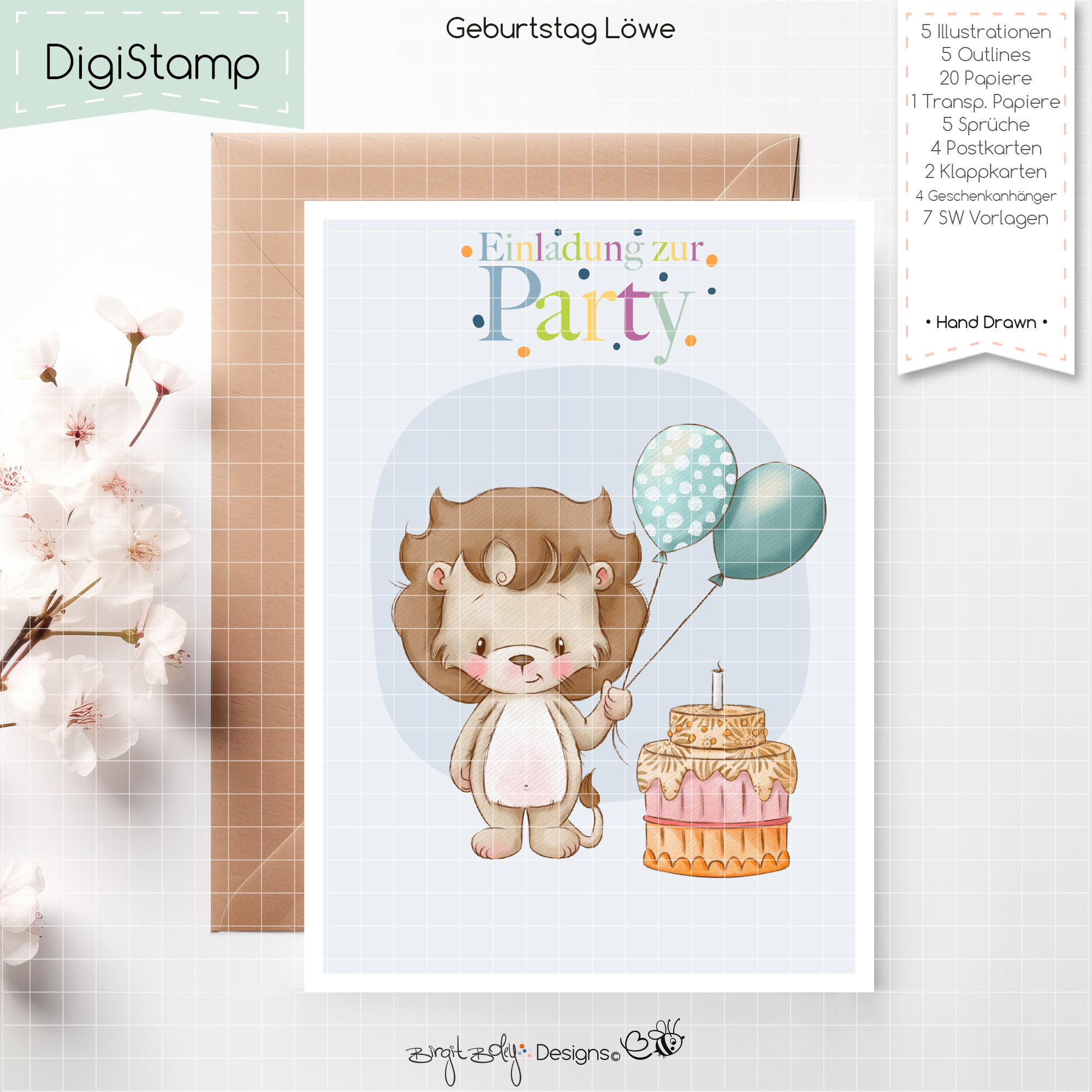 Digistamp Geburtstag Löwe [Digital] – Bild 5