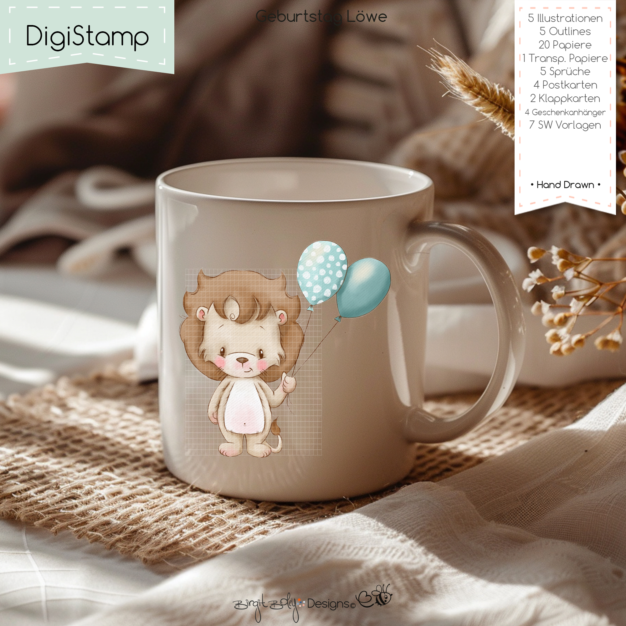Digistamp Geburtstag Löwe [Digital] – Bild 6