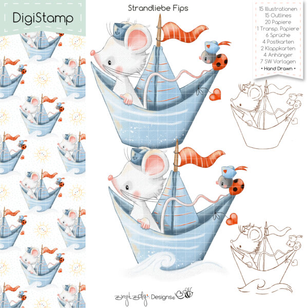 Digistamp Strandliebe Fips [Digital]