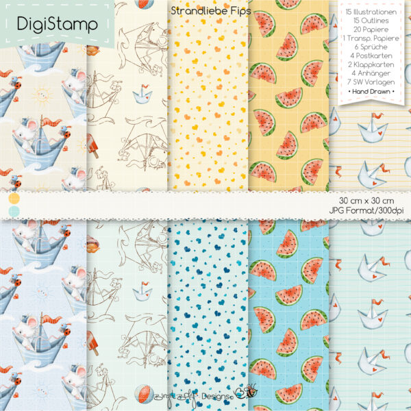 Digistamp Strandliebe Fips [Digital] – Bild 3