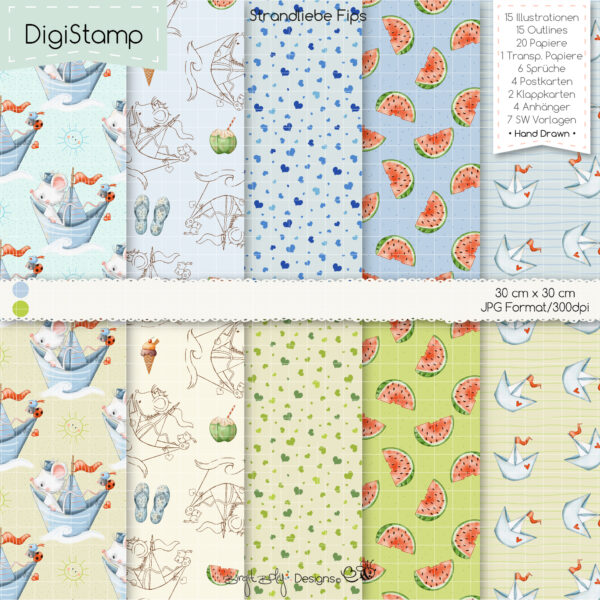 Digistamp Strandliebe Fips [Digital] – Bild 4