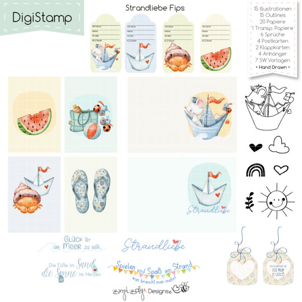 Digistamp Strandliebe Fips [Digital] – Bild 5