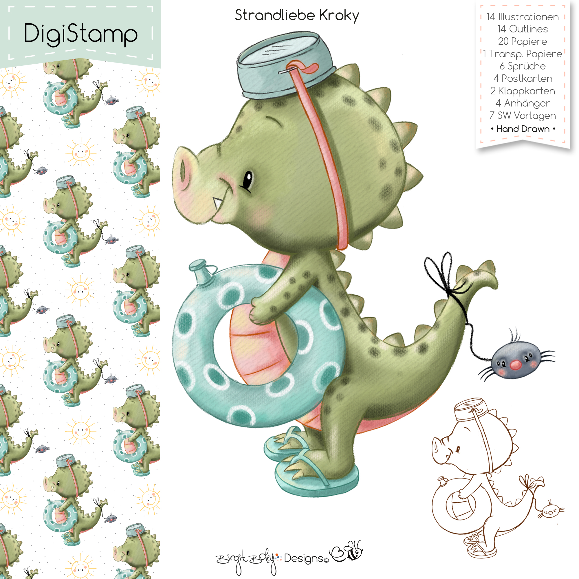 Digistamp Strandliebe Kroky [Digital]