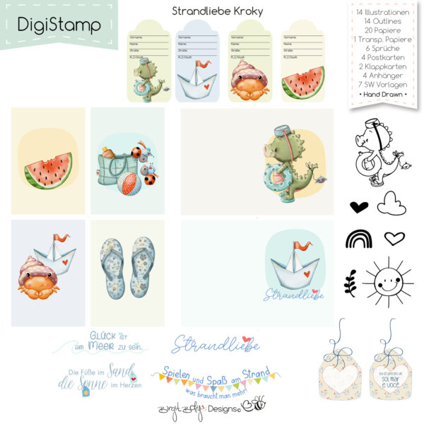 Digistamp Strandliebe Kroky [Digital] – Bild 5