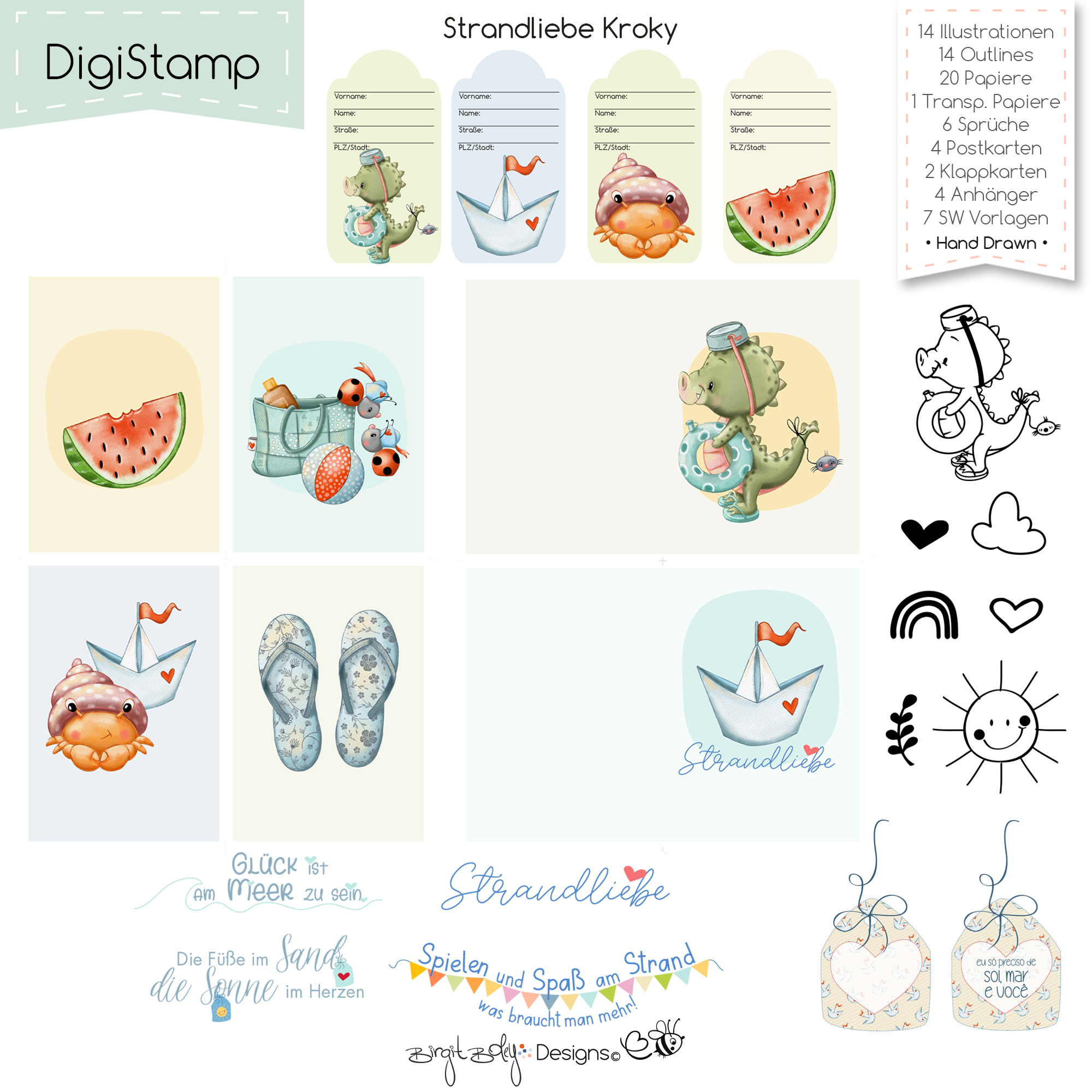 Digistamp Strandliebe Kroky [Digital] – Bild 5