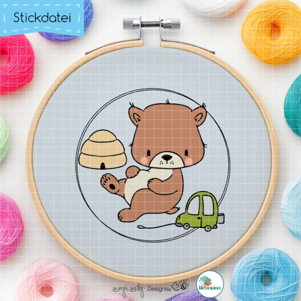 Stickdatei Bärchen klein 2 [Digital]
