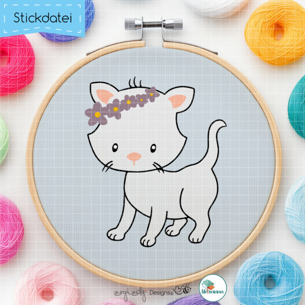 Stickdatei Spring Kitty [Digital]
