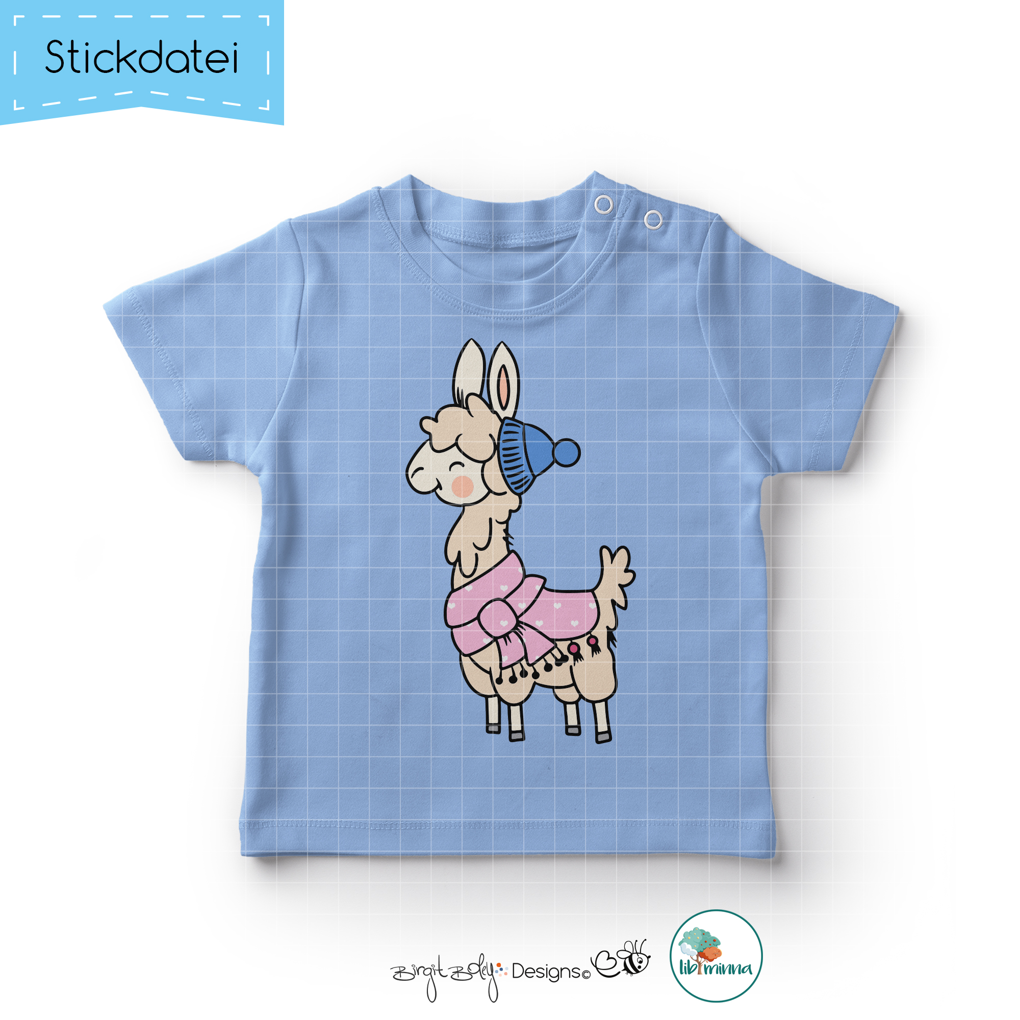 Stickdatei Winter Lama 02 [Digital] – Bild 2
