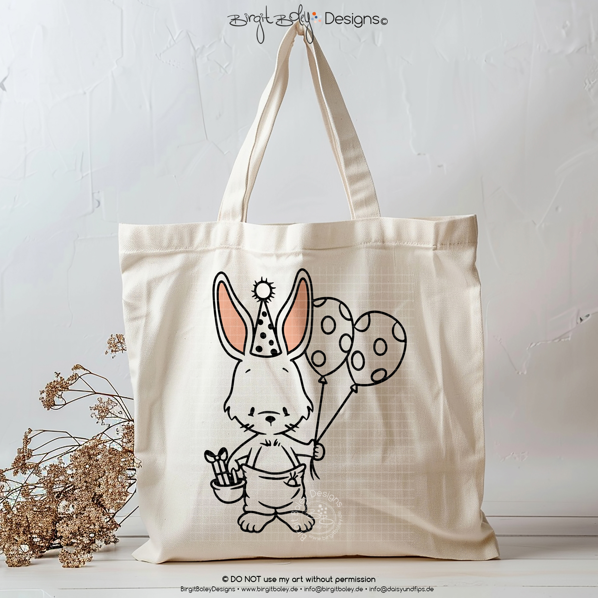 PlottLaser Geburtstagsteller Hasi [Digital] – Bild 3