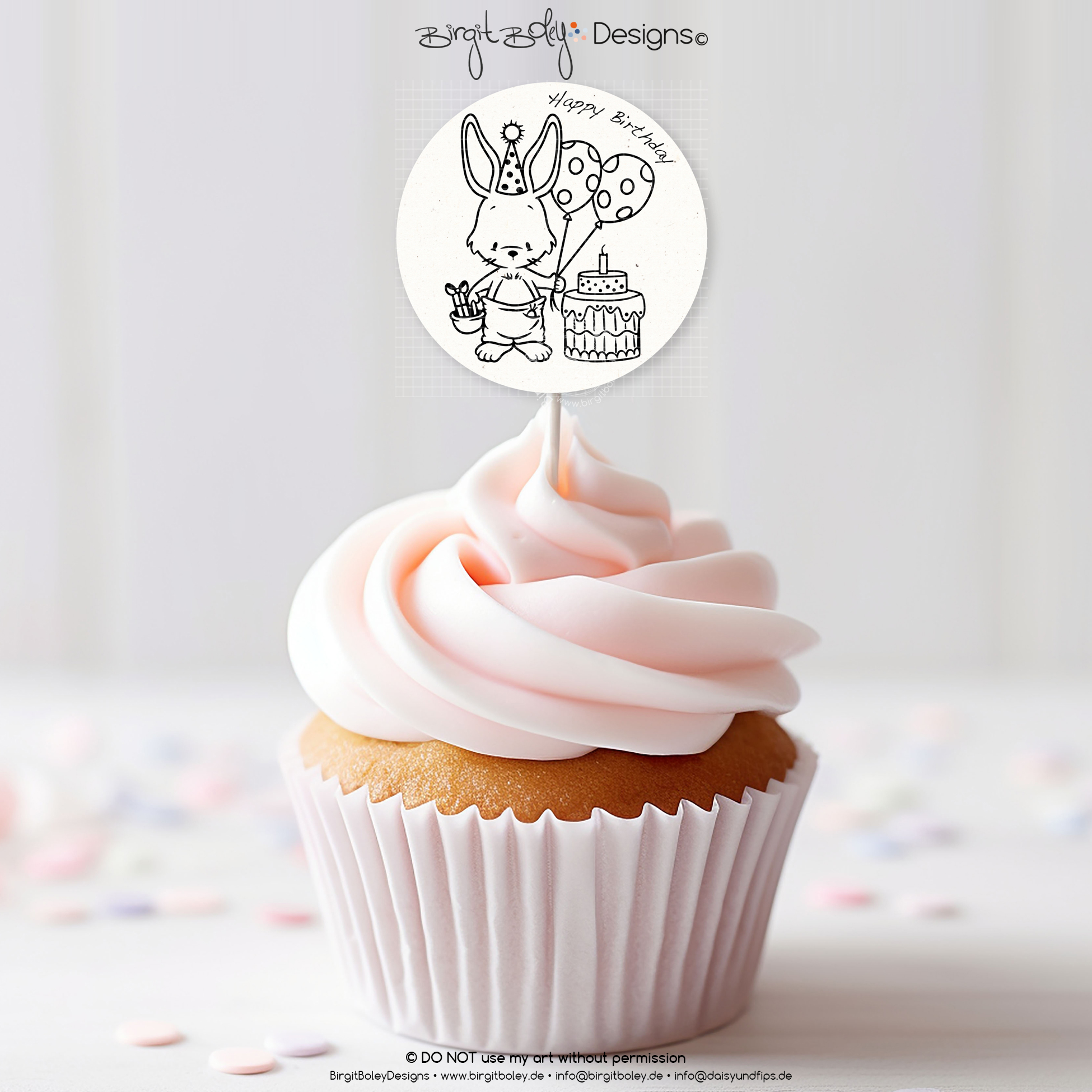 PlottLaser Geburtstagsteller Hasi [Digital] – Bild 4