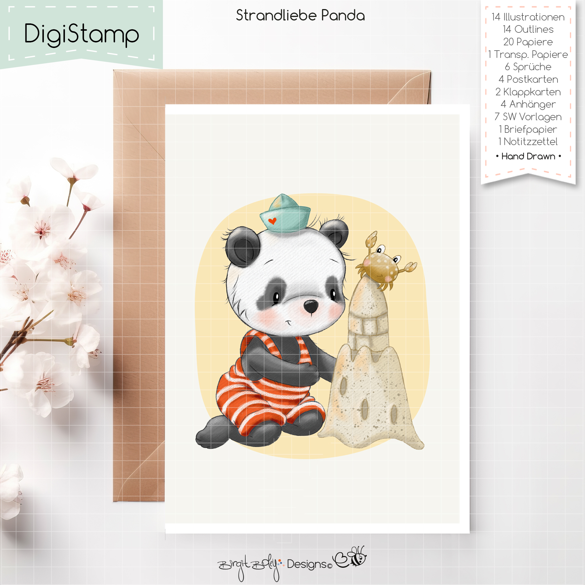 Digistamp Strandliebe Panda [Digital] – Bild 8